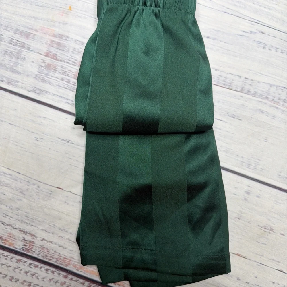 American Eagle Outfitters Dark Green Satin Boxers Size S